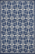 HomeRoots Decor 23' x 45' UV-Treated Polypropelene Denim Area Rug
