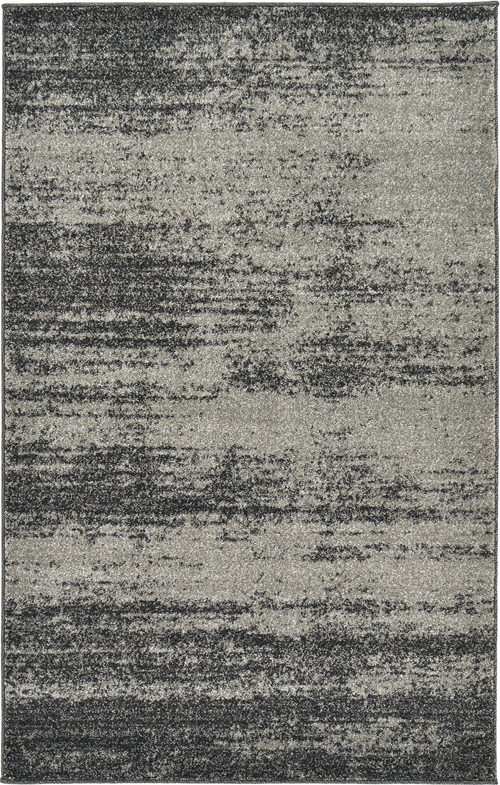 Unique Loom Del Mar Collection Area Rug - Lucille (3' 3'' x 5' 3'' Rectangle, Dark Gray/ Ivory)