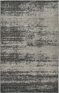 Unique Loom Del Mar Collection Area Rug - Lucille (3' 3'' x 5' 3'' Rectangle, Dark Gray/ Ivory)
