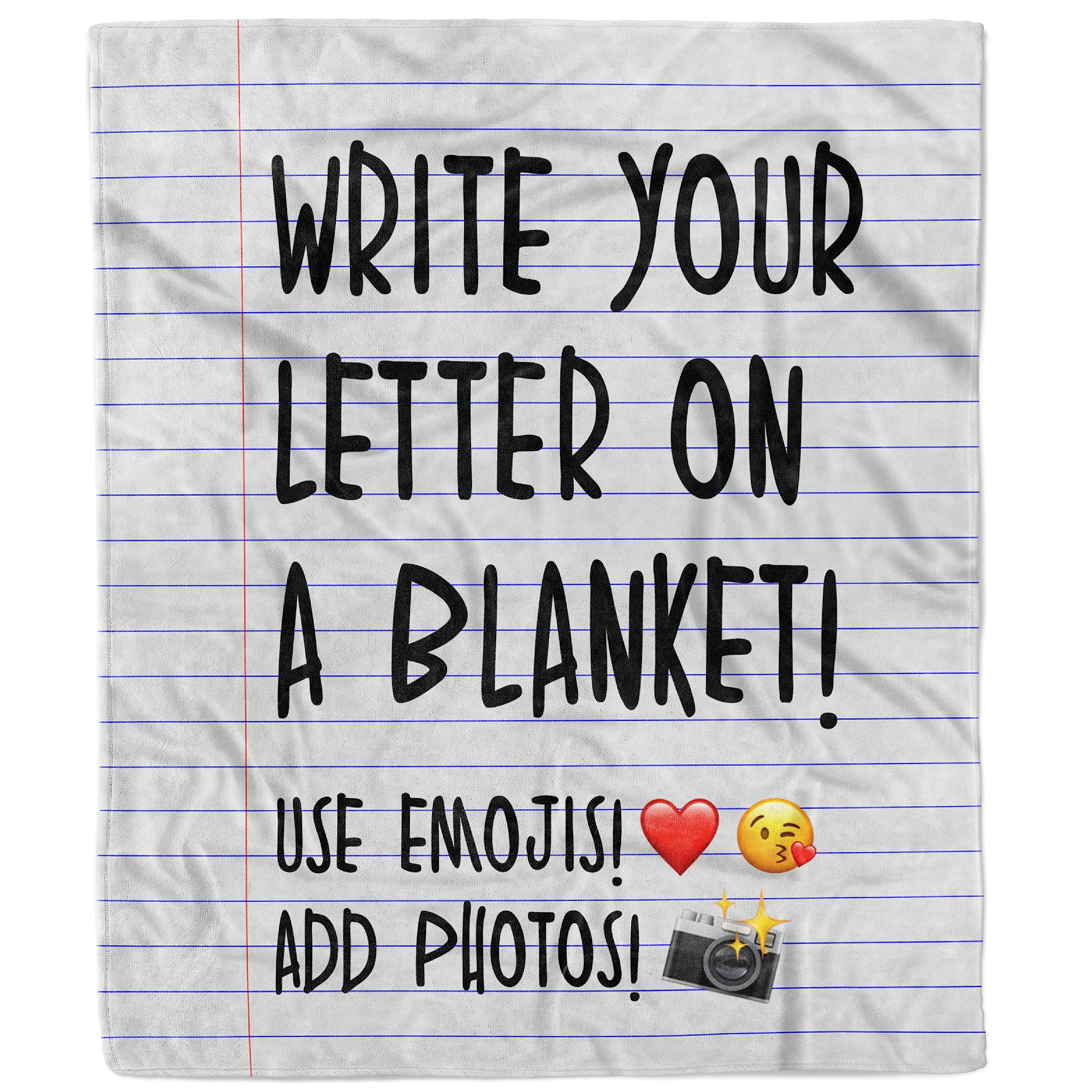 Personalized Letter Blanket Throw Fleece Custom Love Gift Inspirational Present To My Daughter Son From Mom Dad Customized Soft