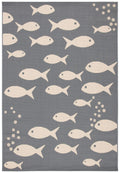 Safavieh Courtyard Collection Accent Rug - 2' X 3'7', Dark Grey & Beige, Non-Shedding & Easy Care, Indoor/Outdoor & Washable-Id