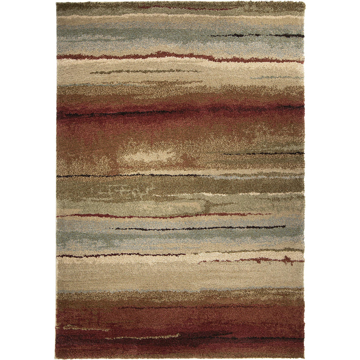 Orian Rugs Wild Weave Dusk To Dawn Area Rug, 9' X 13', Red