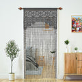 2 Pcs Macrame Lace Door String Curtain for Doorways,Room Divider Doorway Hippie Window Panel Room Divider Wall Closet Curtains f