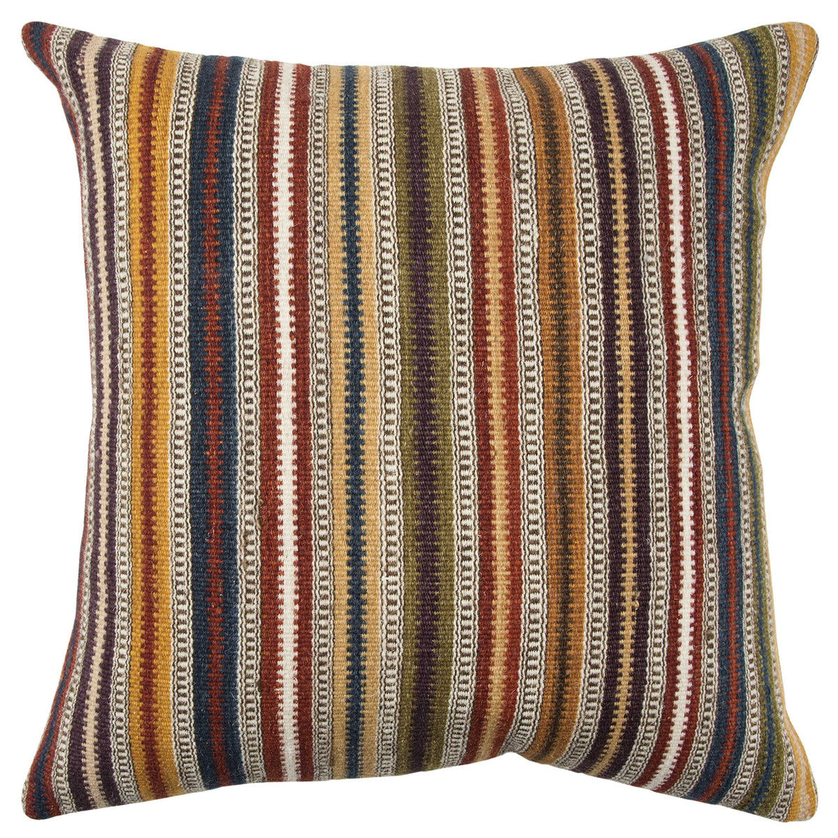 Rizzy Home T13904 Decorative Pillow, 20&quot; x 20&quot;, Orange/Multi