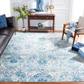 SAFAVIEH Madison Collection Area Rug - 9 x 12, Cream & Turquoise, Boho Chic Glam Paisley Design, Non-Shedding & Easy Care, Ide