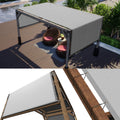 Colourtree 9' W X 16' L Grey Pergola Sun Shade Canopy Replacement Cover Upf50, Commercial Grade 260 Gsm Cloth For Outdoor Patio,