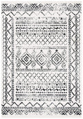 SAFAVIEH Tulum Collection Accent Rug - 2 x 4, Ivory & Black, Moroccan Boho Distressed Design, Non-Shedding & Easy Care, Ideal 