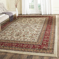 SAFAVIEH Lyndhurst Collection Area Rug - 9 x 12, Ivory & Red, Traditional Oriental Design, Non-Shedding & Easy Care, Ideal for