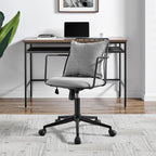 npd furniture and more Edison KD Fabric Office Chair, Gray