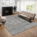 Addison Rugs Marston 5' X 7'6" Transitional Silver Indoor Outdoor Area Rug, Stain Resistant, Machine Washable, Non Shedding, Bedroom, Living Room, Dining Room, Kitchen Rug