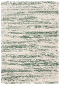 SAFAVIEH Hudson Shag Collection Accent Rug - 2 x 3, Ivory & Green, Modern Design, Non-Shedding & Easy Care, 2-inch Thick Ideal