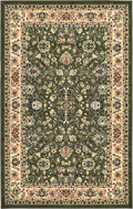 Unique Loom Sialk Hill Collection Area Rug - Washington (5 3 x 8 Rectangle Green/Hunter Green)