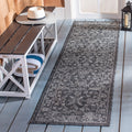 Safavieh Courtyard Collection 2'3' X 20' Black/Ivory Cy8680 Indoor/ Outside Waterproof Easy Cleansingpatio Backyard Mudroom Run