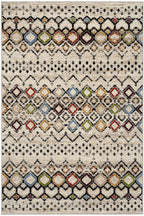 Safavieh Amsterdam Collection Accent Rug - 4' X 6', Ivory & Multi, Moroccan Boho Design, Non-Shedding & Easy Care, Ideal For Hig