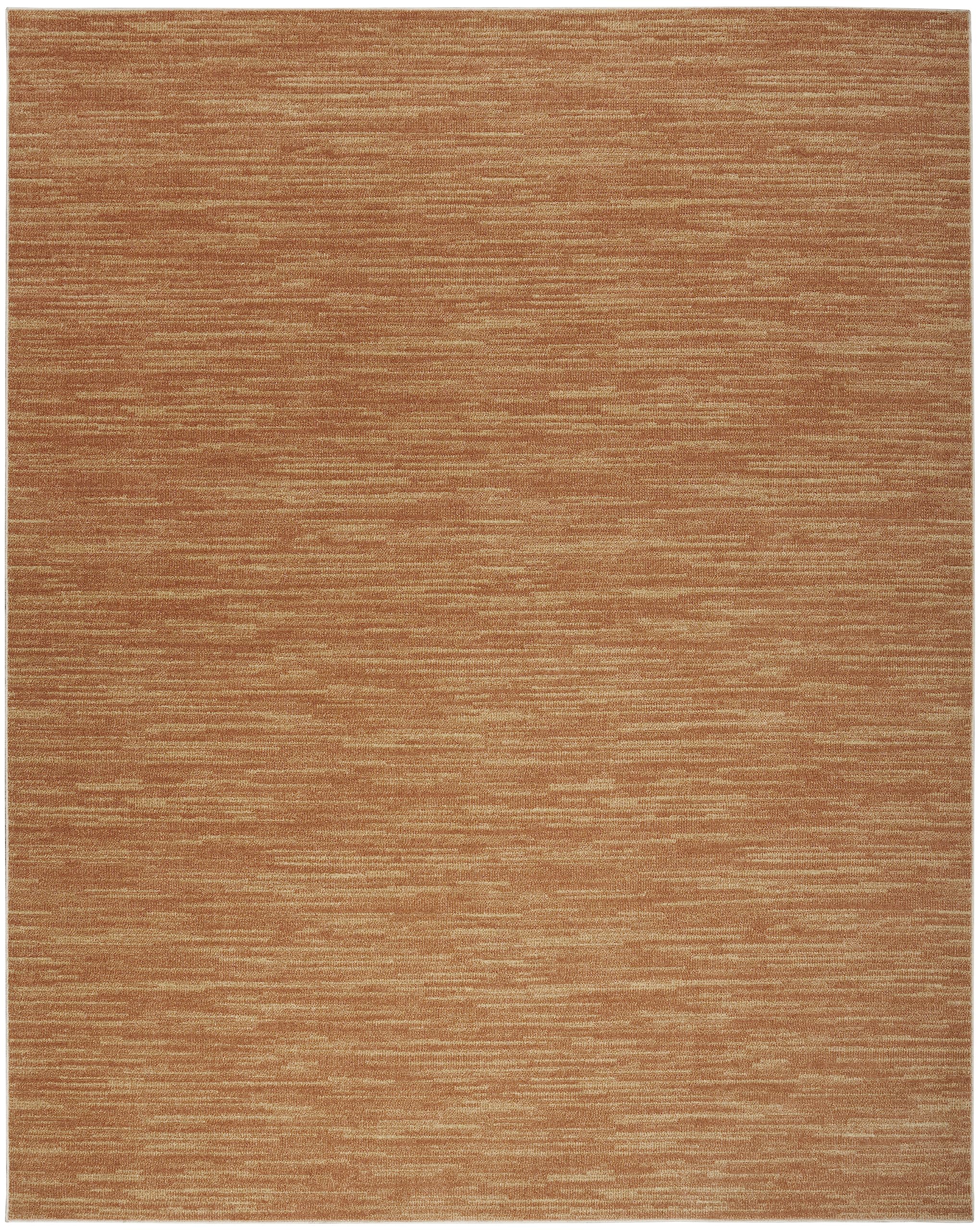 Nourison Essentials Indoor/Outdoor Rust 12' X 15' Area Rug, Easy Cleaning, Non Shedding, Bed Room, Living Room, Dining Room, Backyard, Deck, Patio (12X15)