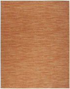 Nourison Essentials Indoor/Outdoor Rust 6' X 9' Area Rug, Easy Cleaning, Non Shedding, Bed Room, Living Room, Dining Room, Backyard, Deck, Patio (6X9)