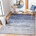 SAFAVIEH Adirondack Collection Accent Rug - 45 x 65, Navy & Grey, Modern Ombre Design, Non-Shedding & Easy Care, Ideal for Hig