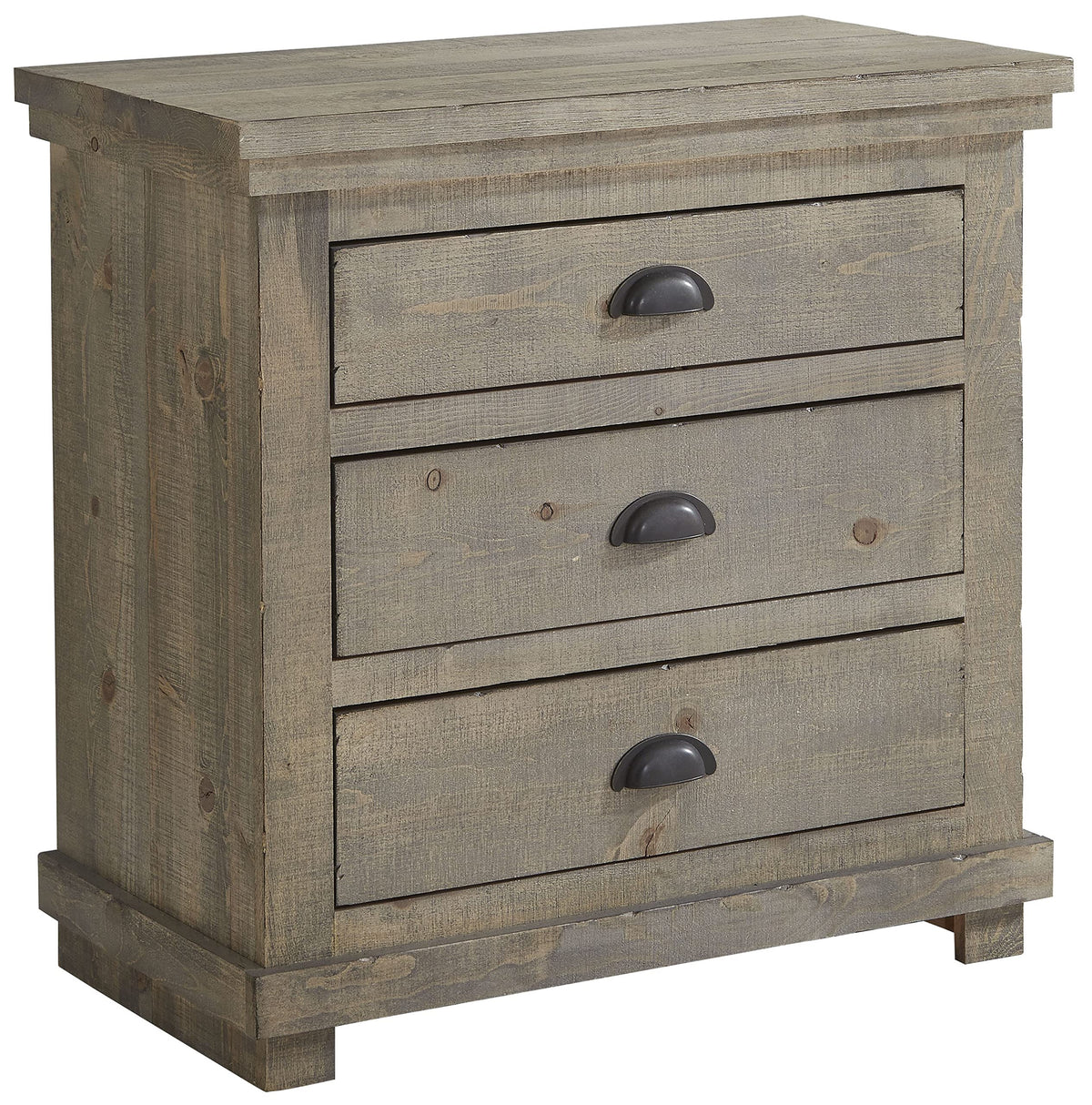 Progressive Furniture Willow Nightstand, Weathered Gray