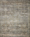 Loloi LAYLA Collection, LAY-13, Antique / Moss, 2-6 x 12-0, .13 Thick, Runner Rug, Soft, Durable, Vintage Inspired, Distressed