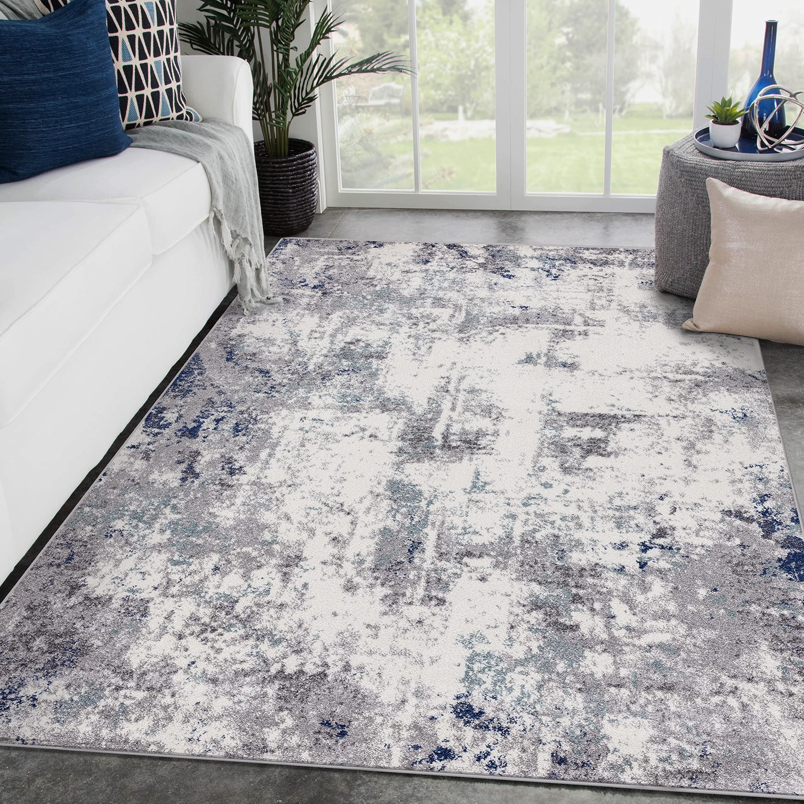 LUXE WEAVERS Hampstead Abstract Ivory 6x9 Area Rug 49