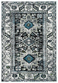 SAFAVIEH Vintage Hamadan Collection Accent Rug - 23 x 4, Dark Grey & Ivory, Oriental Design, Non-Shedding & Easy Care, Ideal f