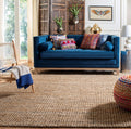SAFAVIEH Natural Fiber Collection Area Rug - 5 x 76, Natural, Handmade Chunky Textured Jute 0.75-inch Thick, Ideal for High Tr