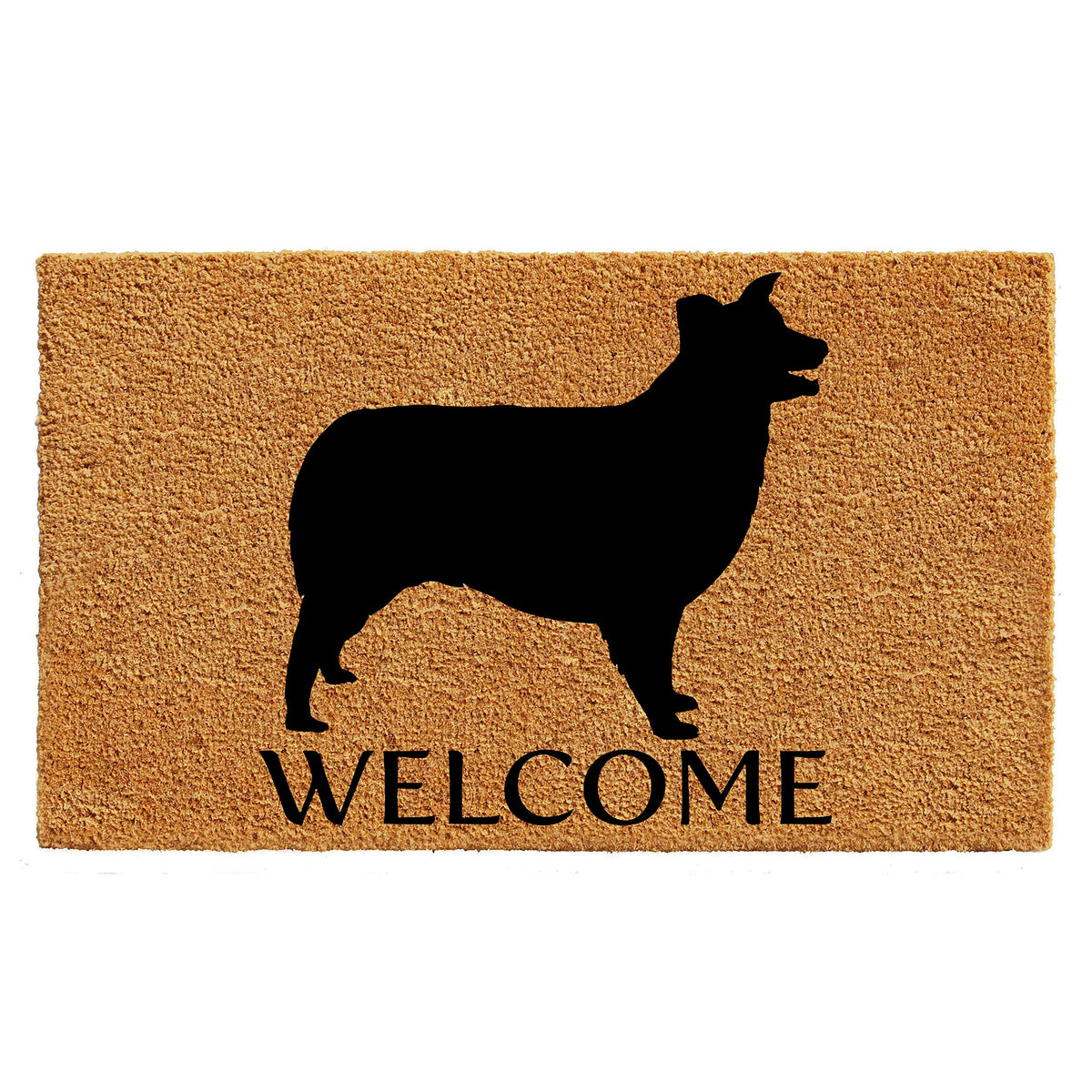 Calloway Mills Az105752436 Border Collie Doormat, 24' X 36', Natural/Black