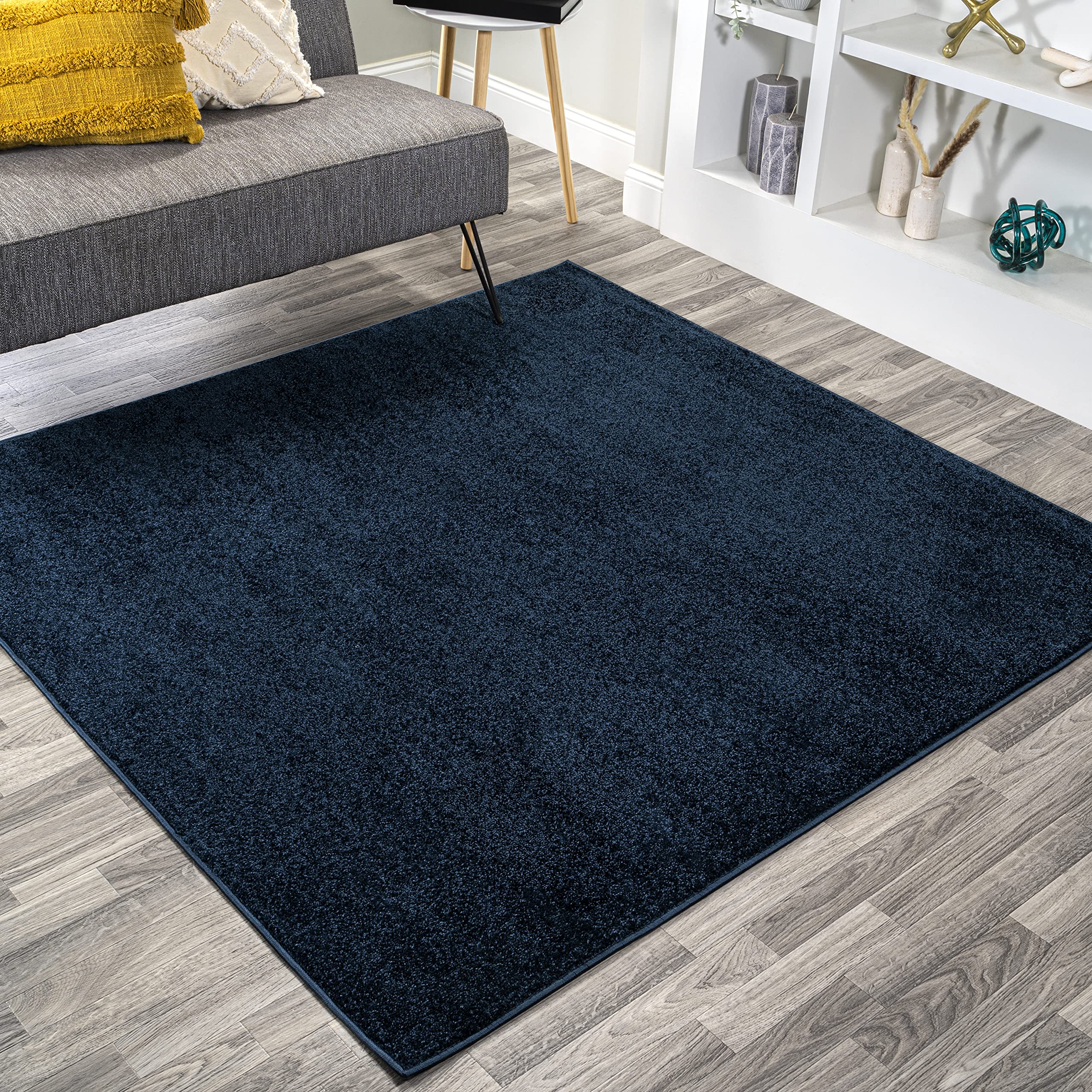 JONATHAN Y SEU100C-9SQ Haze Solid Low-Pile Indoor Area Rug, Coastal, Bohemian, Minimalist, Classic, Casual for Bedroom,Kitchen,L