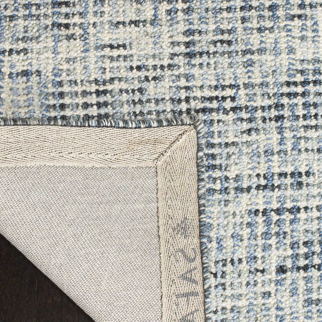 Safavieh Abstract Collection Accent Rug - 2'3'' X 4', Blue & Charcoal, Handmade Wool, Ideal For High Traffic Areas In Entryway,