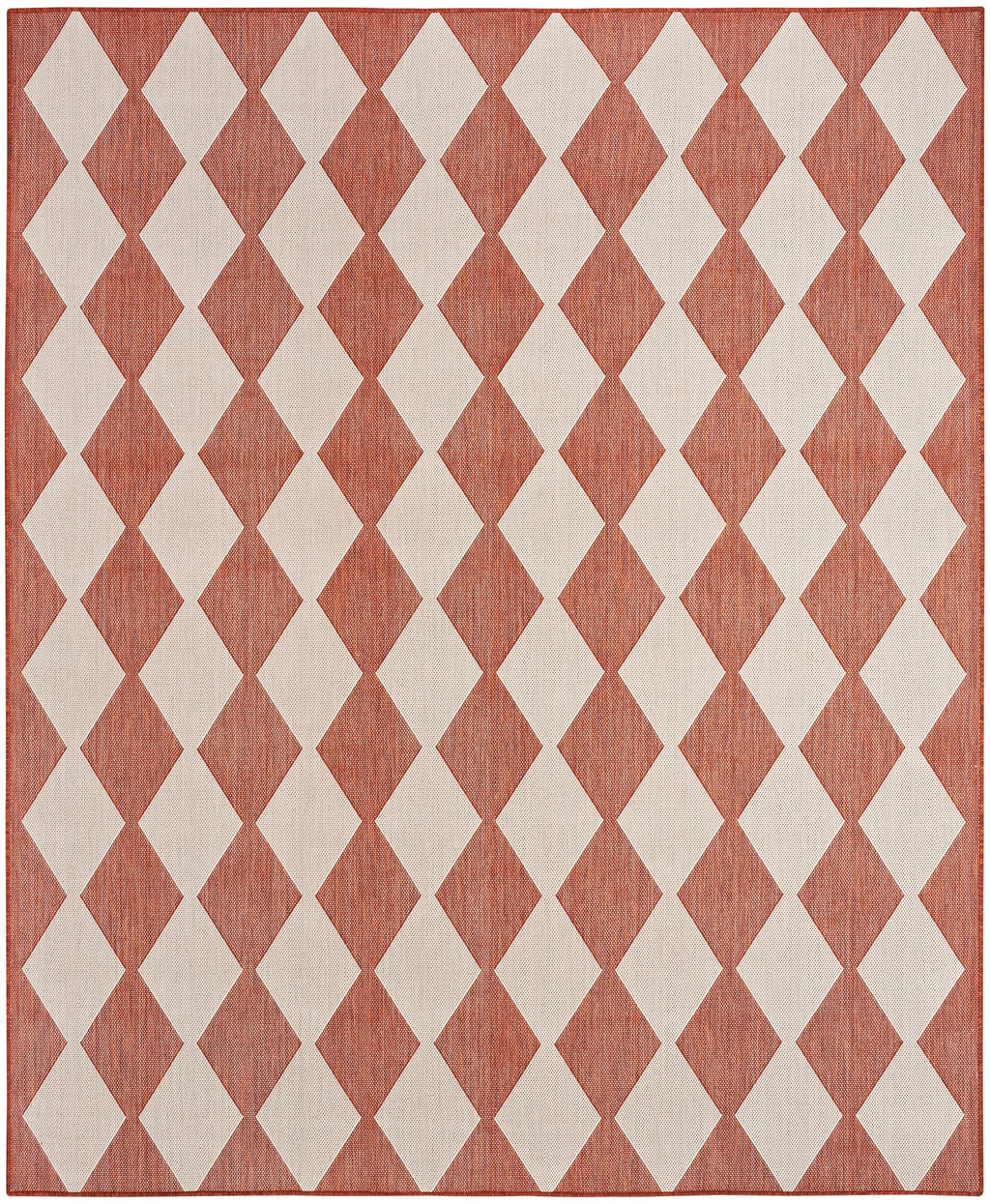 Nourison Positano Indoor/Outdoor Terracotta 6' X 9' Area Rug, Easy Cleaning, Non Shedding, Bed Room, Living Room, Dining Room, Backyard, Deck, Patio (6X9)