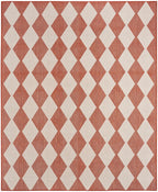 Nourison Positano Indoor/Outdoor Terracotta 5' X 7' Area Rug, Easy Cleaning, Non Shedding, Bed Room, Living Room, Dining Room, Backyard, Deck, Patio (5X7)