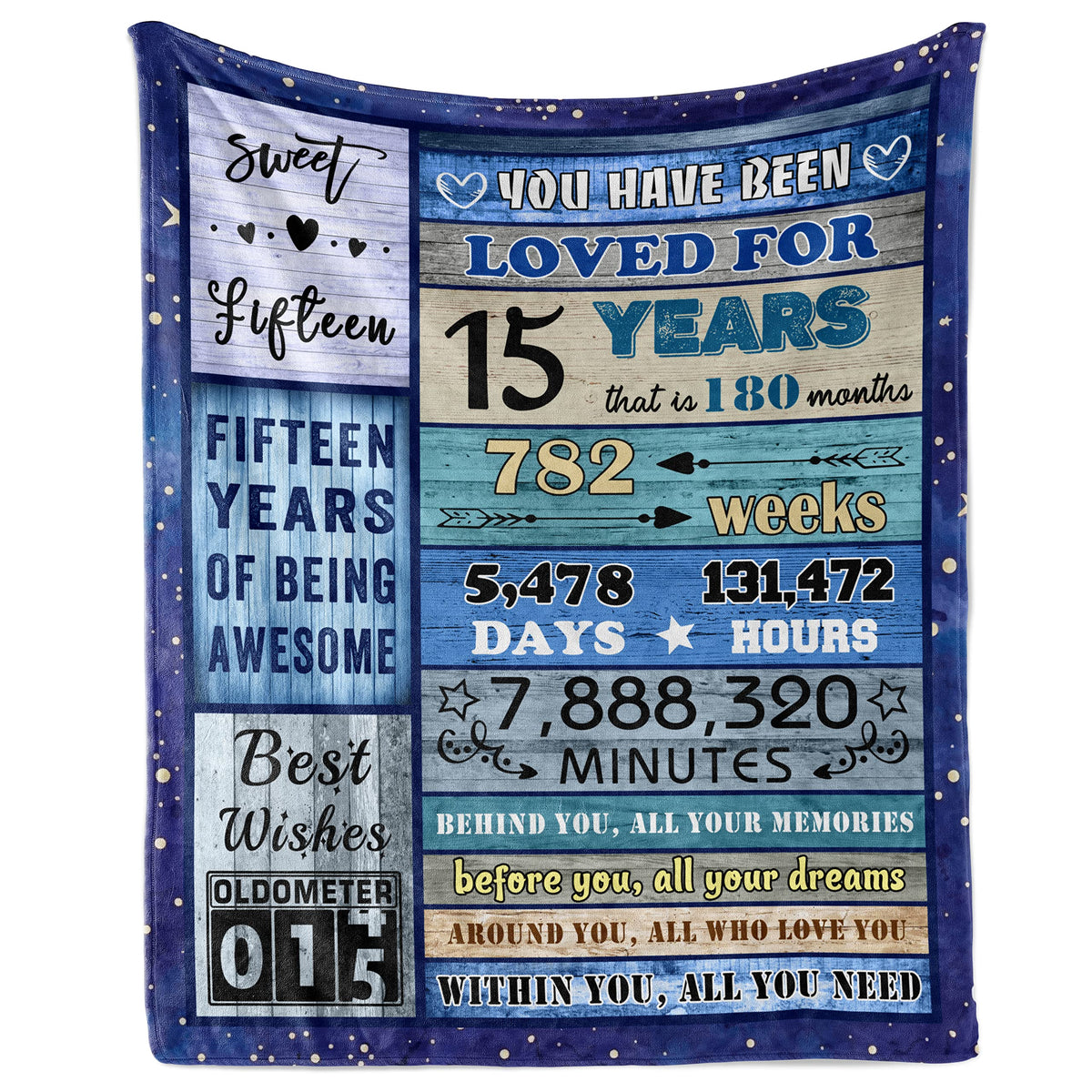 Julazy 15 Year Old Girl Boy Gifts For Birthday, Gifts For 15 Year Old Girls Boys 60'X50' Blanket, Quinceanera Gifts 15Th Birth