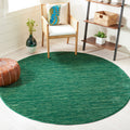 Safavieh Vision Collection Area Rug - 3 Round, Dark Green, Modern Ombre Tonal Chic Design, Non-Shedding & Easy Care, Ideal for 