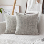 Home Brilliant Decorative Accent Pillow Covers Chenille Throw Pillows For Couch Bedroom Plush Cushion Cover For Sofa, 2 Pack, 18