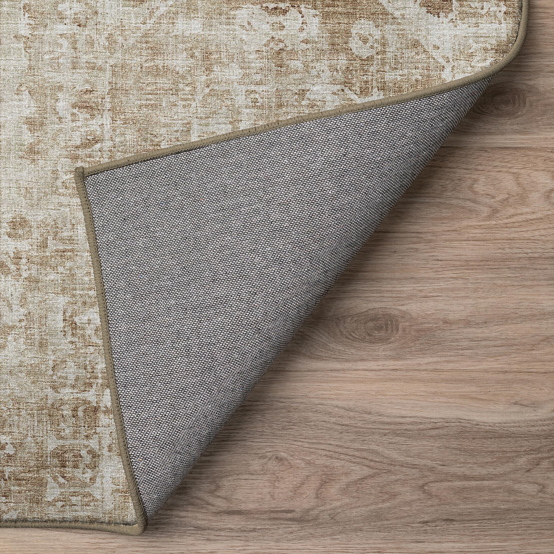 Aberdeen Ab2 Taupe 2'3' X 7'6' Runner Rug