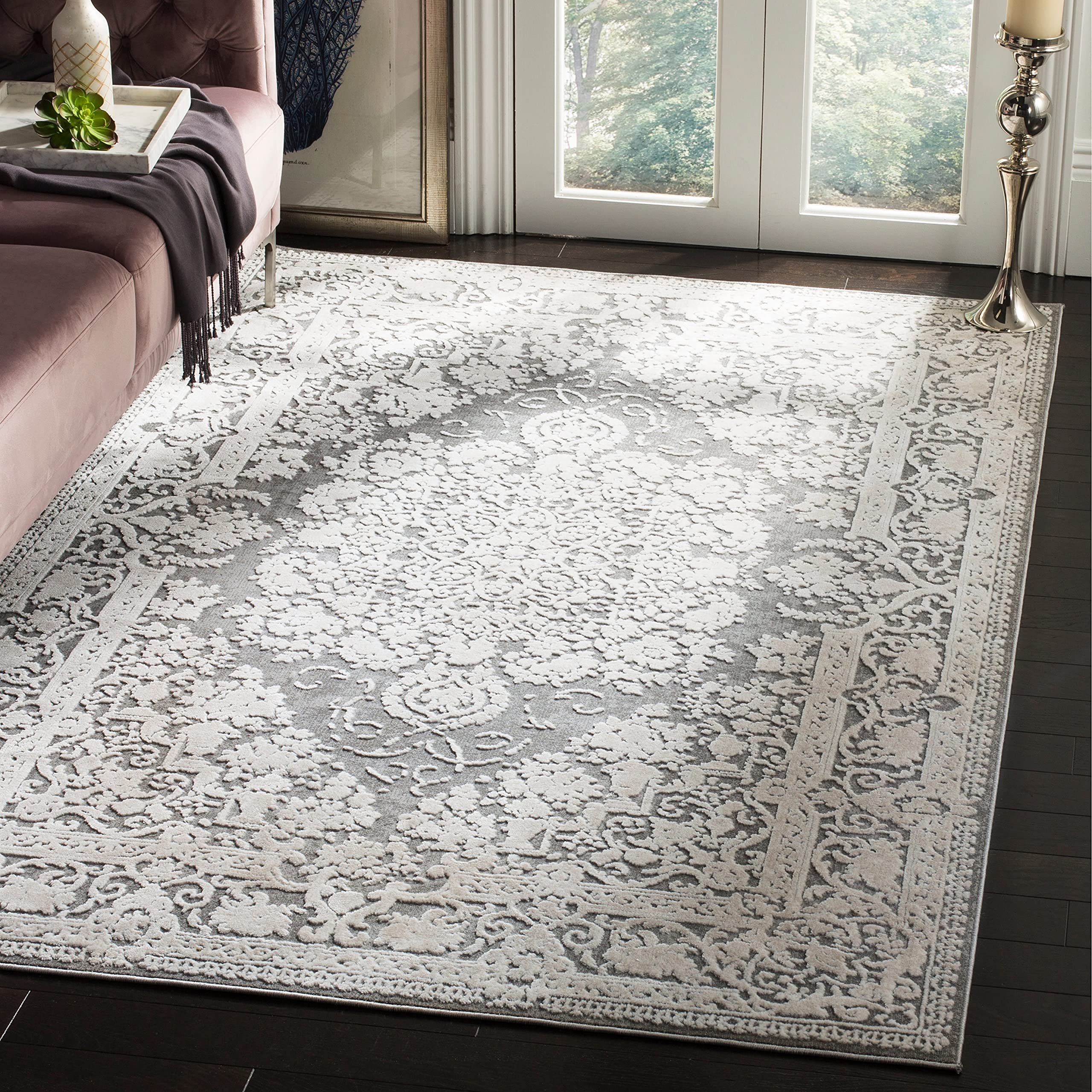 Safavieh Reflection Collection Runner Rug - 2'3'' X 12', Beige & Cream, Vintage Distressed Design, Non-Shedding & Easy Care, Ide