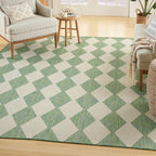 Nourison Positano Indoor-Outdoor Blue Green 8' X 10' Area Rug, Easy Cleaning, Non Shedding, Bed Room, Living Room, Dining Room, Backyard, Deck, Patio (8X10)