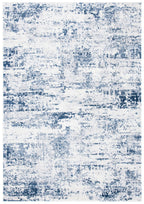 Safavieh Amelia Collection Accent Rug - 3' X 5', Ivory & Navy, Modern Abstract Design, Non-Shedding & Easy Care, Ideal For High