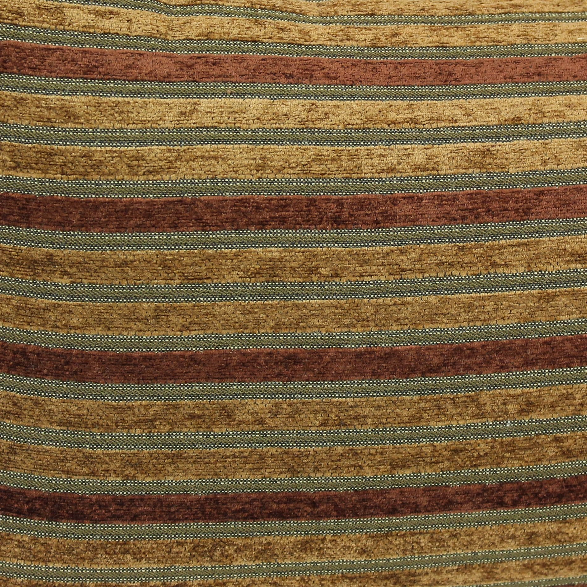 Blazing Needles Corded Jacquard Chenille Floor Pillows (Set of 2), 25&quot;, Autumn Stripes