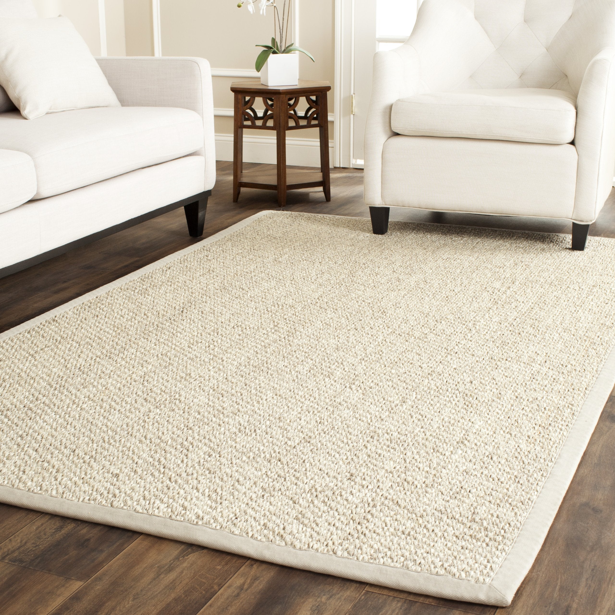 SAFAVIEH Natural Fiber Collection Accent Rug - 4 x 6, Marble, Sisal Design, Easy Care, Ideal for High Traffic Areas in Entrywa