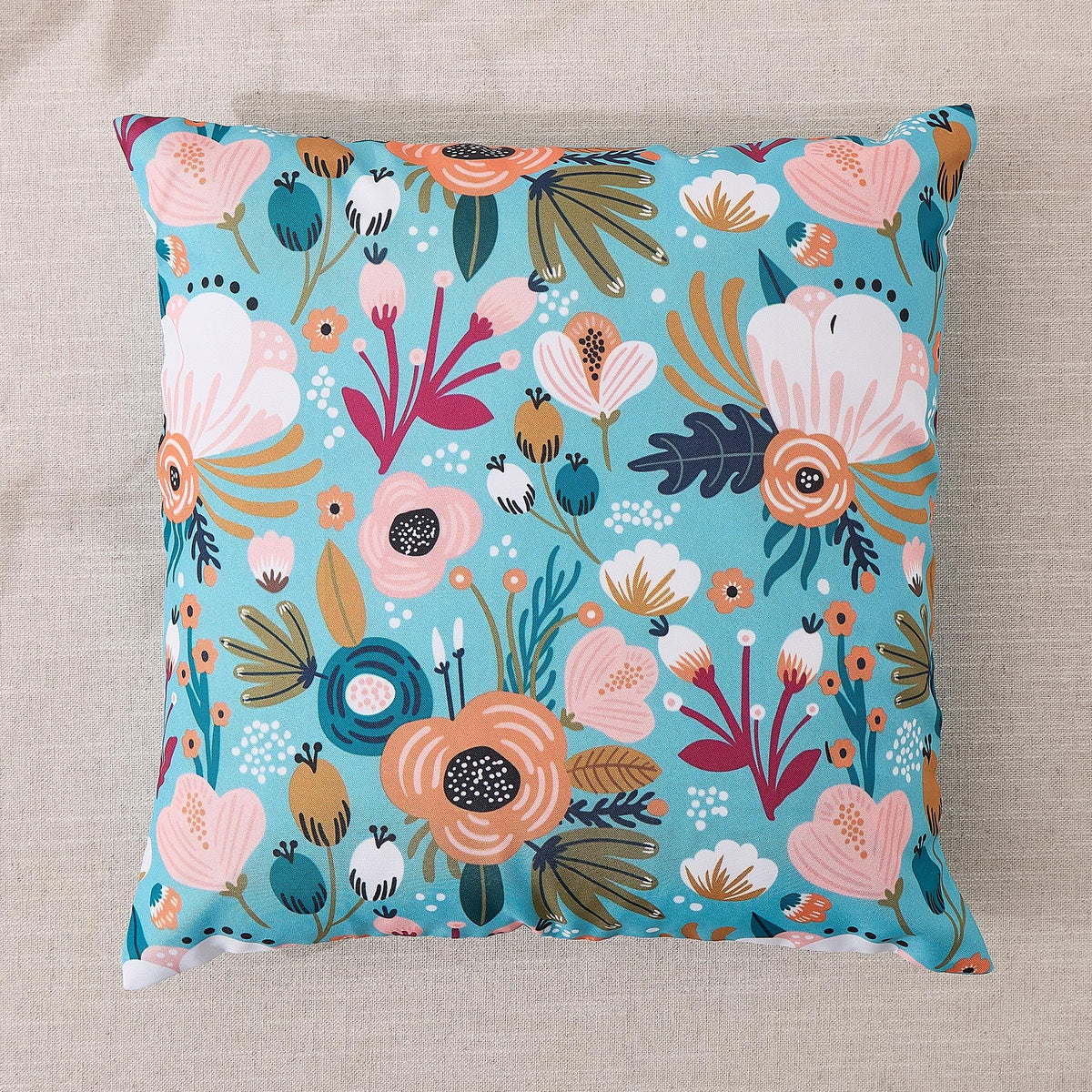 Home Centre Corsica Birch Set Of 5 Printed Cushion Covers  40X40Cm