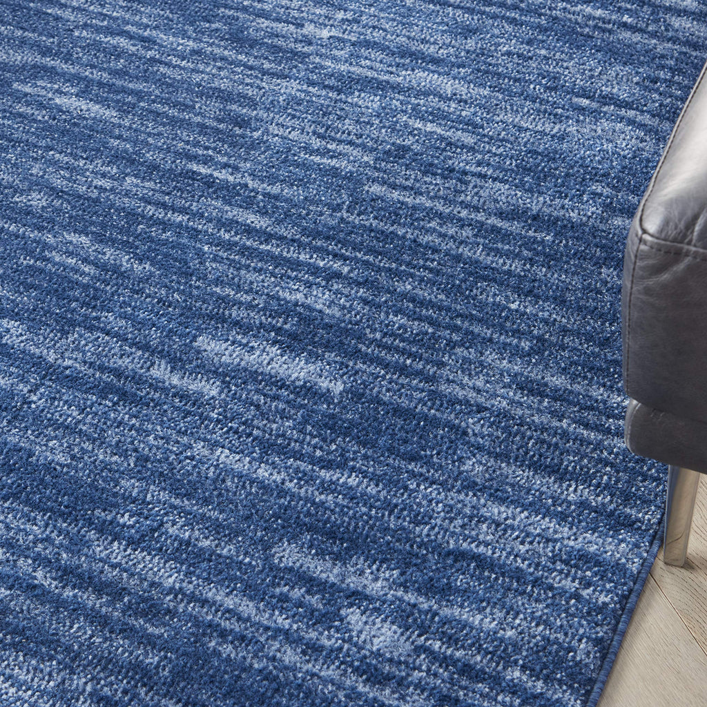 Nourison Essentials Indoor/Outdoor Navy Blue 4' X 6' Area Rug, Easy -Cleaning, Non Shedding, Bed Room, Living Room, Dining Room, Backyard, Deck, Patio (4X6)