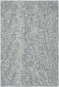 SAFAVIEH Abstract Collection Accent Rug - 2'3'' x 4', Blue & Charcoal, Handmade Wool, Ideal for High Traffic Areas in Entryway, 