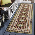 Safavieh Veranda Collection 2'3' X 8' Brown/Terracotta Ver099 Boho Indoor/Outdoor Easy Scrubbing Patio Backyard Mudroom Area-Rug
