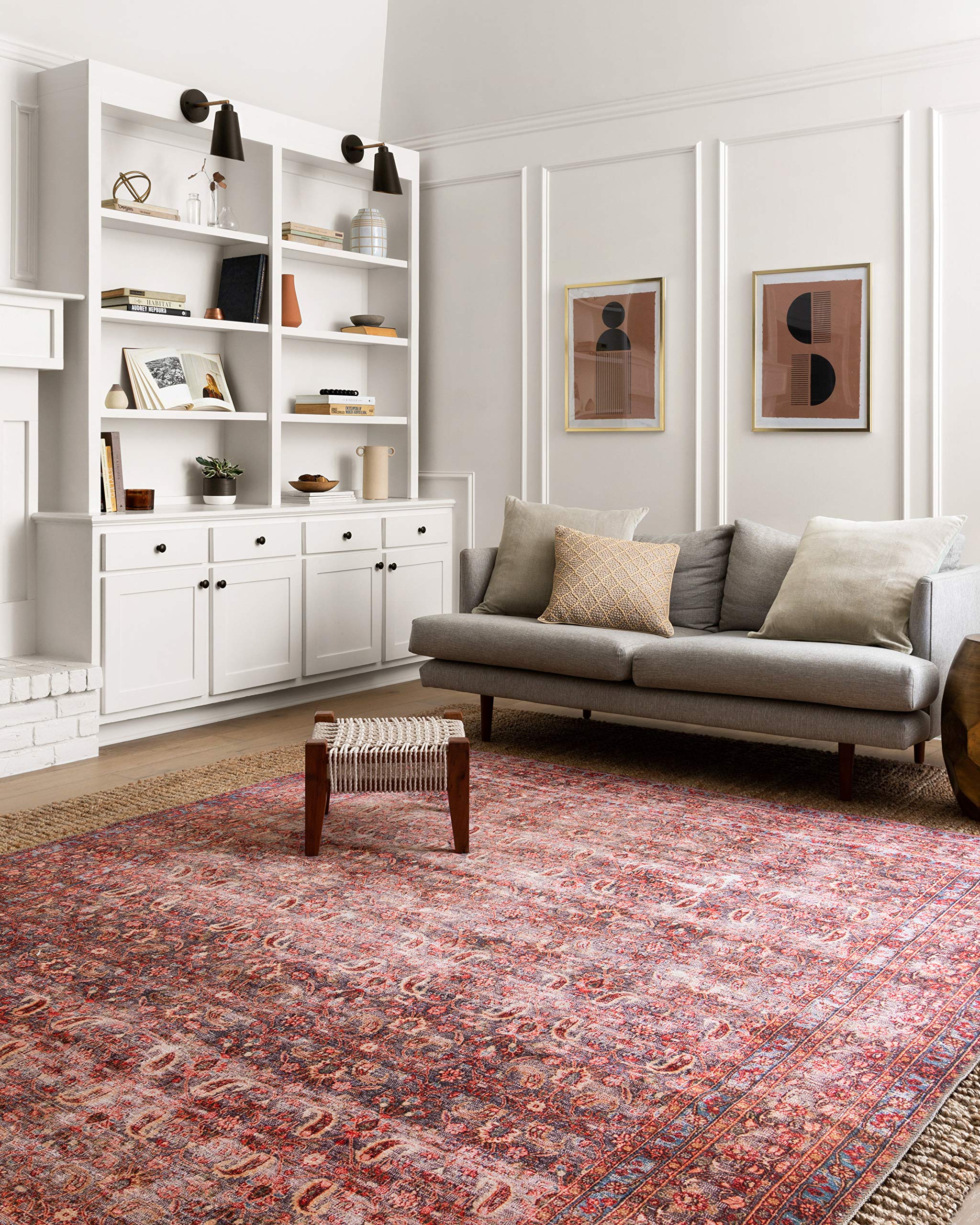Loloi II Loren Eggplant/Crimson 2-3 x 3-9 Accent Rug