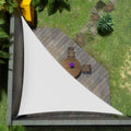 Amgo Custom Size 18' X 19' X 26.2' White Right Triangle Sun Shade Sail Upf50+ Agtapt8, Order To Make Canopy Awning, 95% Uv Block