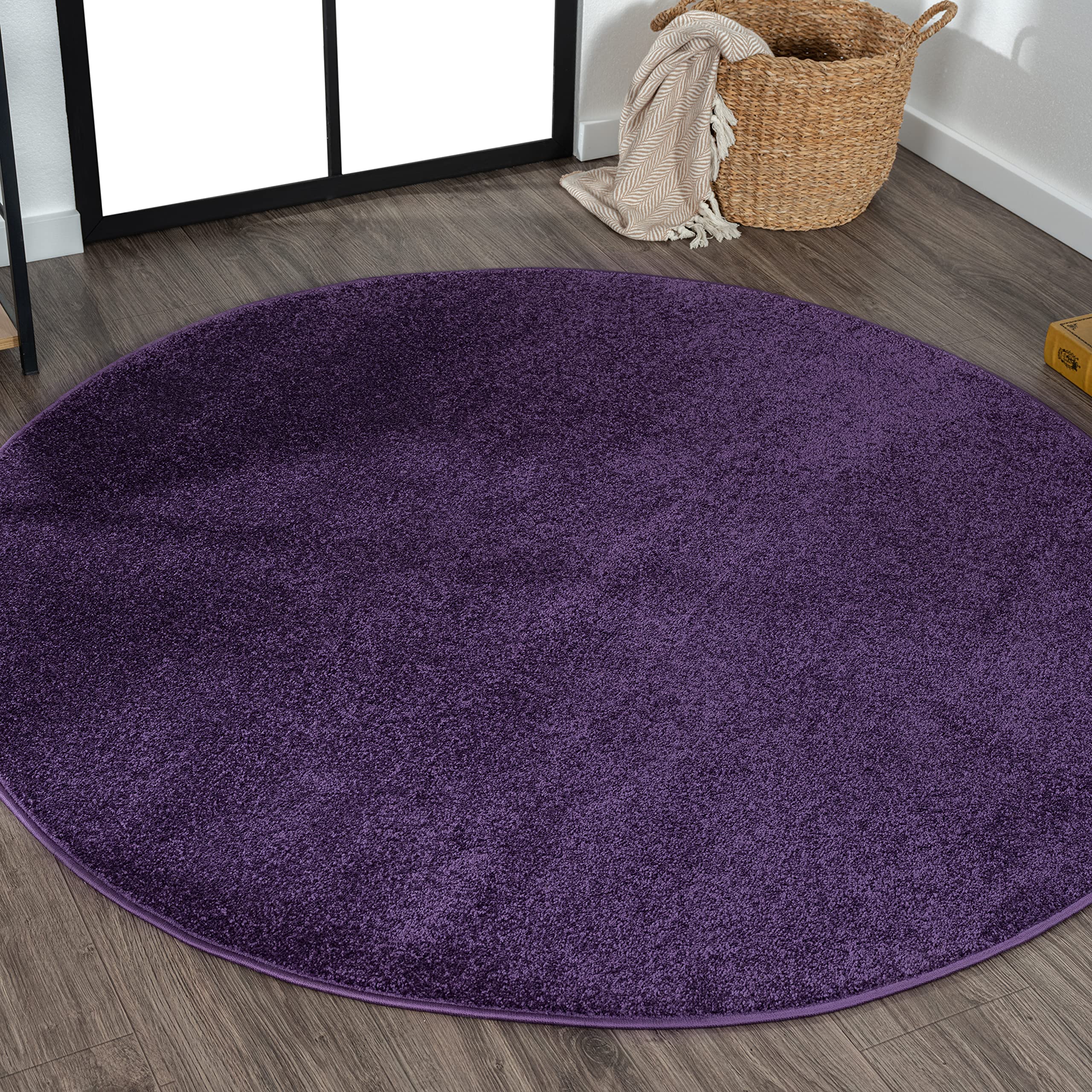 JONATHAN Y SEU100N-8R Haze Solid Low-Pile Indoor Area Rug, Coastal, Bohemian, Minimalist, Classic, Casual for Bedroom,Kitchen,Li