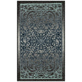 Maples Rugs Pelham Vintage Kitchen Rugs Non Skid Washable Accent Area Carpet [Made in USA], 18 x 210, Charcoal/Radiant Blue