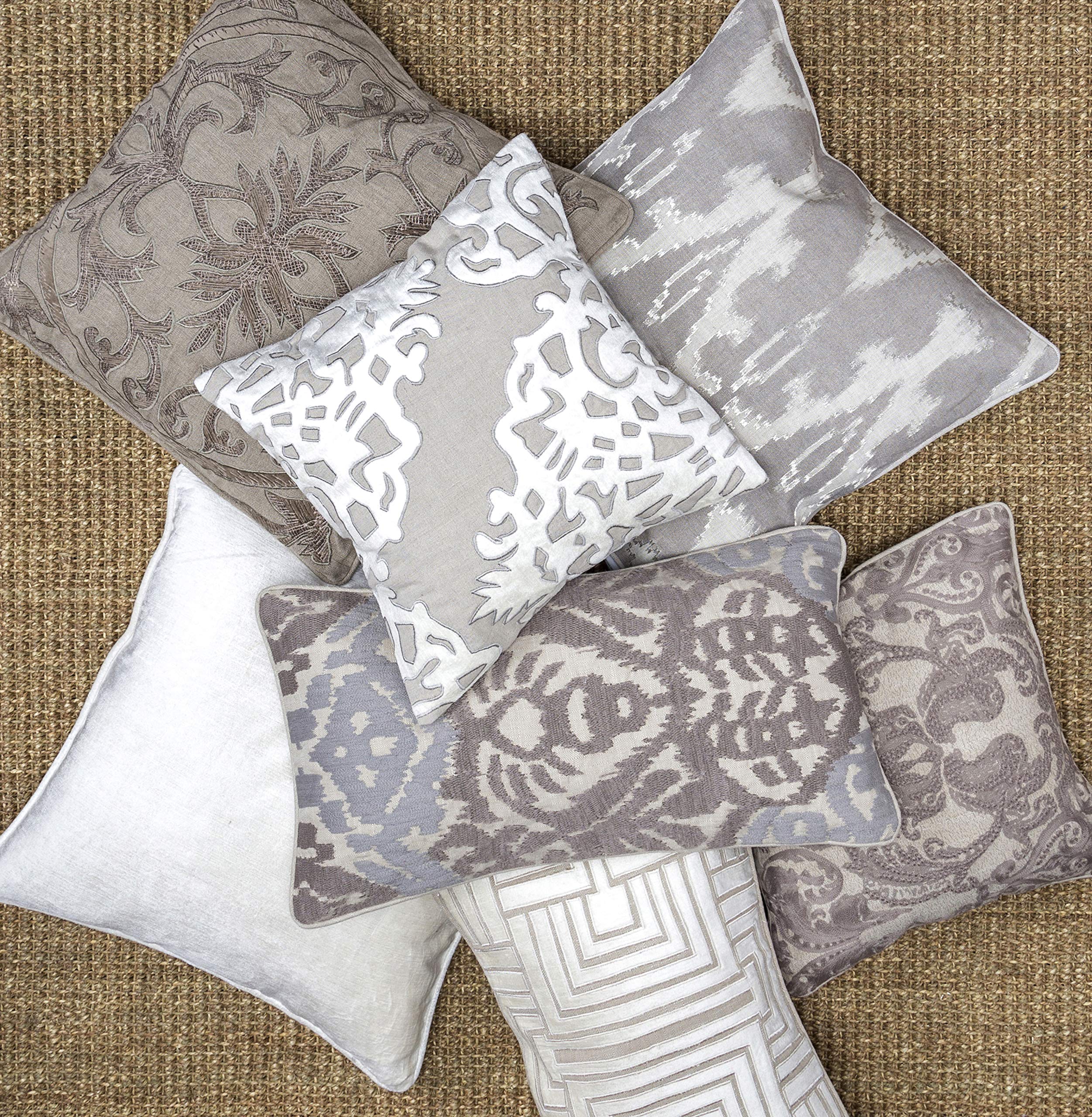 Kosas Home Fay Accent Pillow, 22x22, Gray