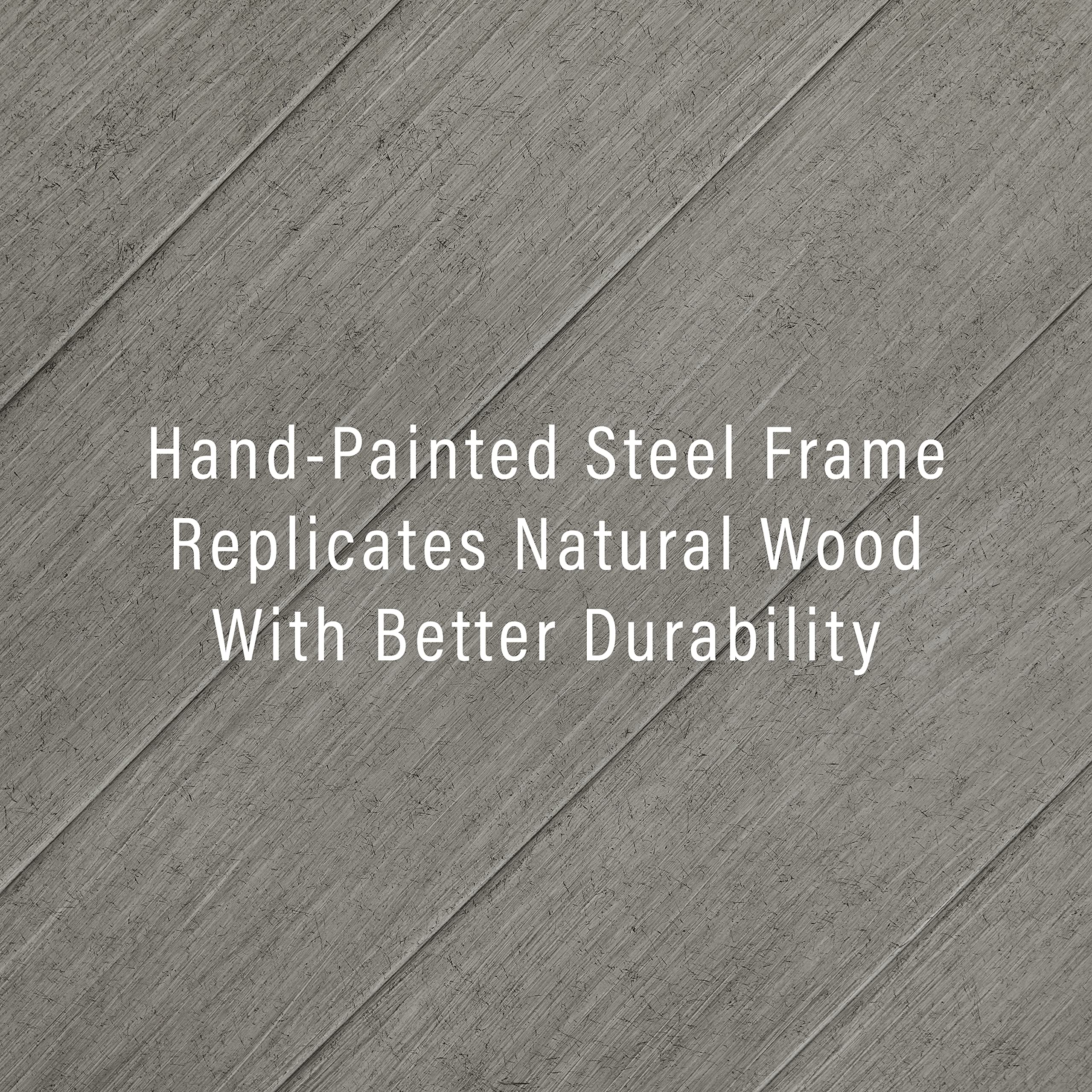 Crosley Furniture Otto 5-Piece Chevron Outdoor Dining Set for 4, Patio Table and Chairs for Backyard, Deck, Matte Black with Gray Cushions